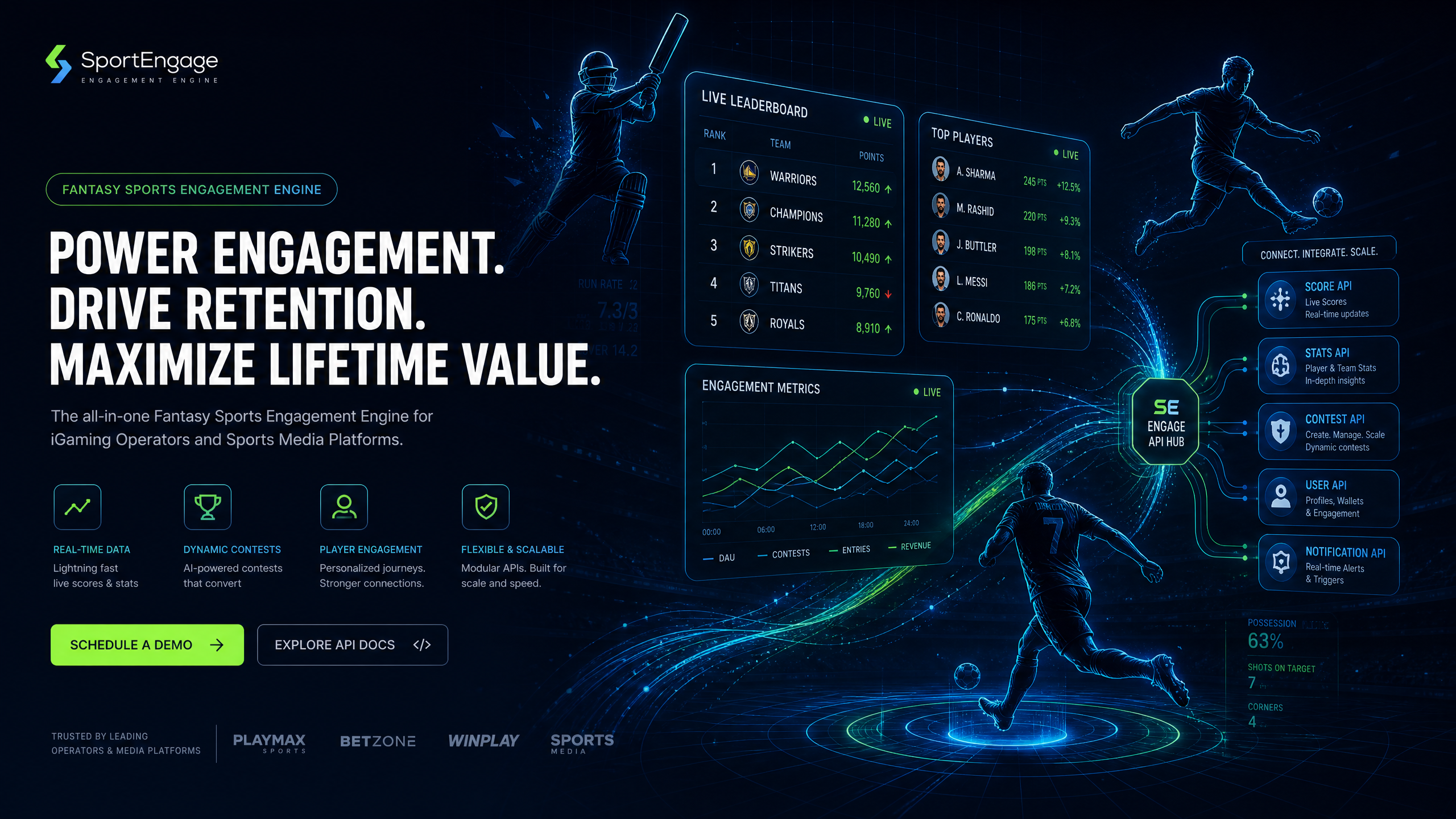Fantasy Sports Engagement Engine Hero Banner